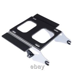 Chrome Tour Pack Mount For 09+ Harley Quick Release Detachable Mounting Bracket