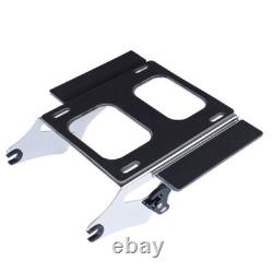 Chrome Tour Pack Mount For 09+ Harley Quick Release Detachable Mounting Bracket
