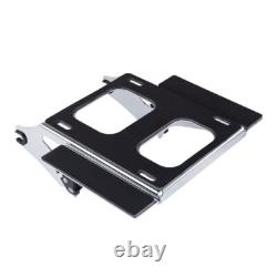 Chrome Tour Pack Mount For 09+ Harley Quick Release Detachable Mounting Bracket