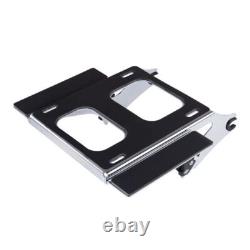 Chrome Tour Pack Mount For 09+ Harley Quick Release Detachable Mounting Bracket