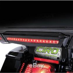 Ciro 40005 Gloss Black Tour-Pak Center LED Brake Light for Harley Touring 14-19