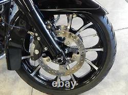 Coastal Moto Largo Front 21 X 3.5 Wheel Black Cut Harley 08-17 Touring Non Abs