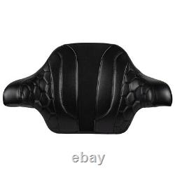 Cobra Wrap Around Backrest Pad With Black Stitching for 2014+ Harley Touring