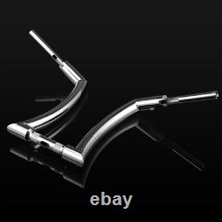 DNA 12 14 16 Rise 2 Ape Hanger Handlebar For Harley Touring Sportster Custom