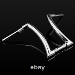 DNA 12 14 16 Rise 2 Ape Hanger Handlebar For Harley Touring Sportster Custom