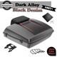 Dark Alloy And Black Denim Razor Tour Pack Pak Trunk Luggage For 1997+ Harley