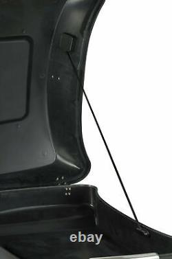 Denim Black Chopped Tour Pack Pak Wrap-Around Backrest Fits 97+ Harley Touring