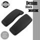 Denim Black Normal Stretched Saddlebag Lids For Harley Street Road Glide 2014+