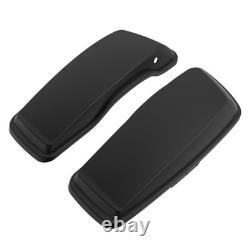 Denim Black Normal Stretched Saddlebag Lids for Harley Street Road Glide 2014+