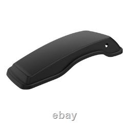 Denim Black Normal Stretched Saddlebag Lids for Harley Street Road Glide 2014+