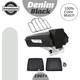 Denim Black Razor Tour Luggage Trunk Pack For Harley Flhr Flhxs Fltrx 1997+