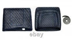 Denim Black Razor Tour Pak Pack Luggage Fits for Harley FLHR FLHXS FLTRX 1997+