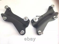 Detachable Black Backrest Sissy Bar Docking Hardware For Harley Touring 14- 2022