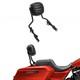 Detachable Passenger Backrest Sissy Bar Fit? For Harley Touring 2009-2025 Black