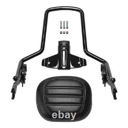Detachable Passenger Backrest Sissy Bar Fit? For Harley Touring 2009-2025 Black