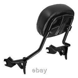 Detachable Passenger Backrest Sissy Bar Fit? For Harley Touring 2009-2025 Black