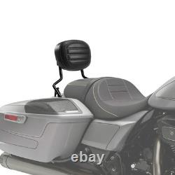 Detachable Passenger Backrest Sissy Bar Fit? For Harley Touring 2009-2025 Black