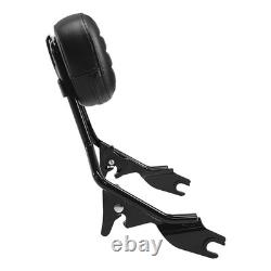 Detachable Passenger Backrest Sissy Bar Fit? For Harley Touring 2009-2025 Black