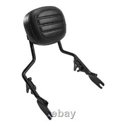 Detachable Passenger Backrest Sissy Bar Fit? For Harley Touring 2009-2025 Black