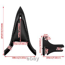 Detachable Sissy Bar Black Backrest Fit For Harley Touring 97-08 Road King Glide