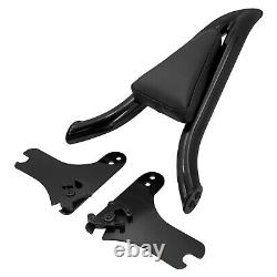 Detachable Sissy Bar Black Backrest Fit For Harley Touring 97-08 Road King Glide