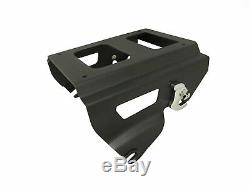 Detachable Solo Style Tour Pack Rack For'09-up Harley Davidson Touring Black