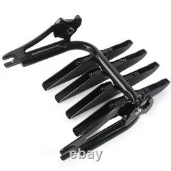 Detachable Stealth Luggage Rack Gloss Black Fit Harley Touring FLHR FLTR 09-23