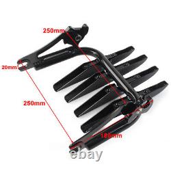 Detachable Stealth Luggage Rack Gloss Black Fit Harley Touring FLHR FLTR 09-23