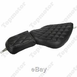 Diamond Stitched Driver Passenger Two Up Tour Seat For Harley 883 1200 2004-up