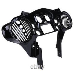 Double DIN Inner Fairing 8 Speaker Covers for Harley Street Electra Glide 98-13