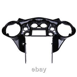 Double DIN Inner Fairing 8 Speaker Covers for Harley Street Electra Glide 98-13