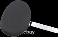 Drag Black Leather Large Backrest Pad Tall Harley Tour Glide Classic 88-94