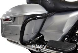 Drag Specialties 1.25 Big Buffalo Saddlebags Black Guards 14-22 Harley Touring