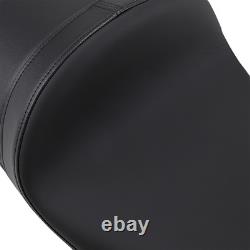 Drag Specialties Smooth Leather Solo Seat fits 2008-2025 Harley Touring Models