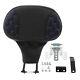 Driver Backrest Pad Fit For Harley Touring Cvo Electra Street Road Glide Black