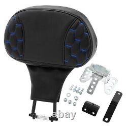 Driver Backrest Pad Fit For Harley Touring CVO Electra Street Road Glide Black