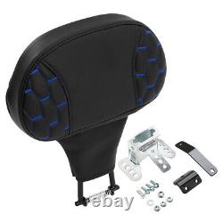 Driver Backrest Pad Fit For Harley Touring CVO Electra Street Road Glide Black