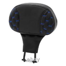 Driver Backrest Pad Fit For Harley Touring CVO Electra Street Road Glide Black