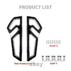 Driver Chrome Empire Footboards Floorboard For Harley Touring Road Electra Glide