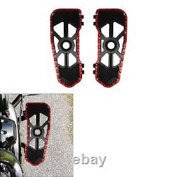 Driver Floorboards Footboards Fit For Harley Touring Road Glide 09-23 Black Red