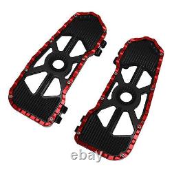 Driver Floorboards Footboards Fit For Harley Touring Road Glide 09-23 Black Red