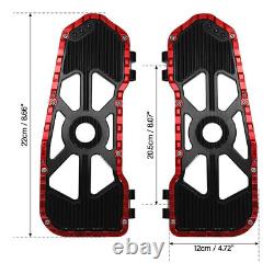 Driver Floorboards Footboards Fit For Harley Touring Road Glide 09-23 Black Red