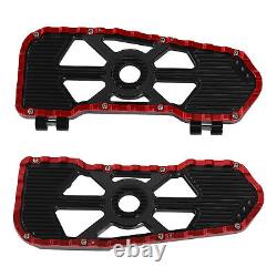 Driver Floorboards Footboards Fit For Harley Touring Road Glide 09-23 Black Red