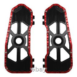 Driver Floorboards Footboards Fit For Harley Touring Road Glide 09-23 Black Red