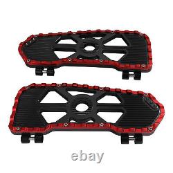 Driver Floorboards Footboards Fit For Harley Touring Road Glide 09-23 Black Red