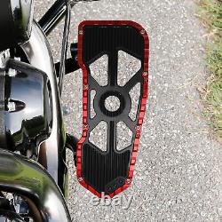 Driver Floorboards Footboards Fit For Harley Touring Road Glide 09-23 Black Red