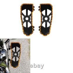 Driver Footboard Floorboard Fit For Harley Touring Road King 09-23 22 Black Gold