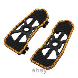 Driver Footboard Floorboard Fit For Harley Touring Road King 09-23 22 Black Gold