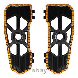 Driver Footboard Floorboard Fit For Harley Touring Road King 09-23 22 Black Gold