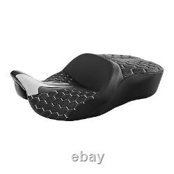 Driver Passenger Gel Seat Fit For Harley Davidson Touring Road Glide King 09-Up